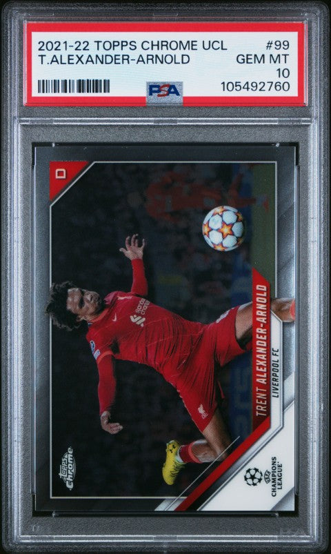 2021 Topps Chrome Uefa Champions League #99 T.Alexander-Arnold PSA 10