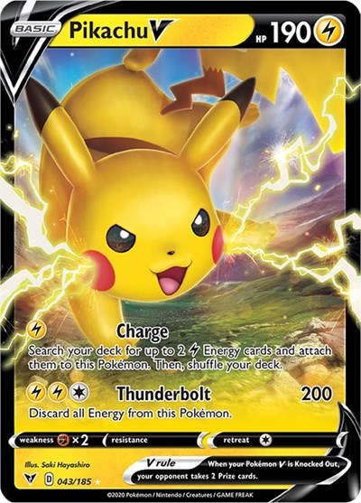 Sword & Shield Vivid Voltage - 043/185 Pikachu V Ultra Rare