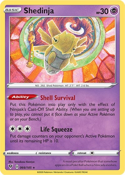 Sword & Shield Vivid Voltage - 066/185 Shedinja Rare