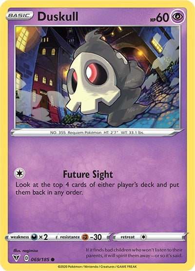 Sword & Shield Vivid Voltage - 069/185 Duskull Common