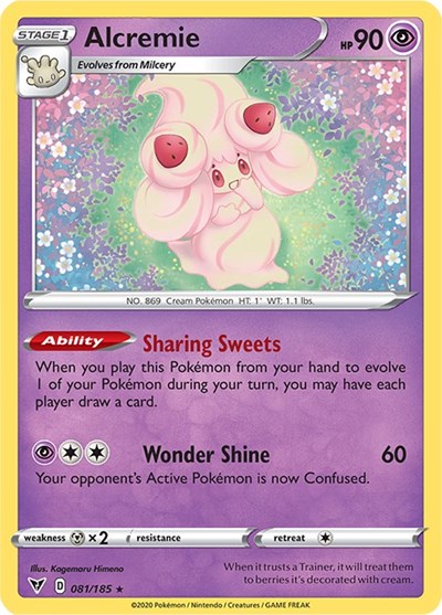 Sword & Shield Vivid Voltage - 081/185 Alcremie Rare