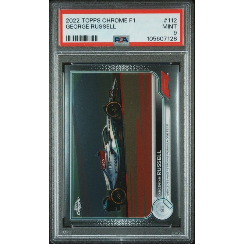 2022 Topps Chrome Formula 1 #112 George Russell PSA 9