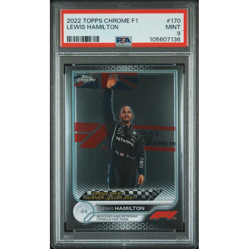 2022 Topps Chrome Formula 1 #170 Lewis Hamilton PSA 9