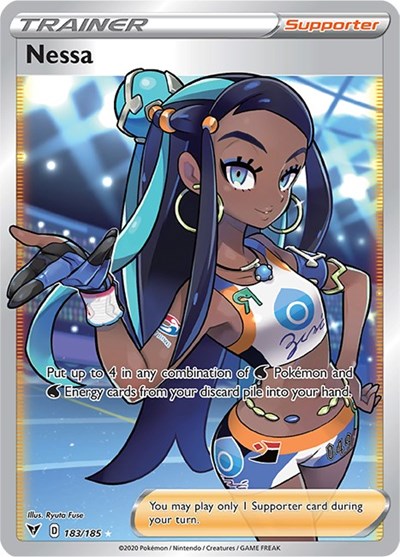 Sword & Shield Vivid Voltage - 183/185 Nessa (Full Art) Ultra Rare