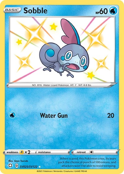 Shining Fates Shiny Vault - SV025/SV122 Sobble Shiny Holo Rare