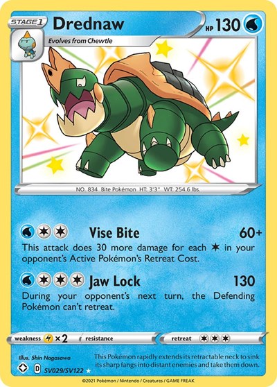 Shining Fates Shiny Vault - SV029/SV122 Drednaw Shiny Holo Rare