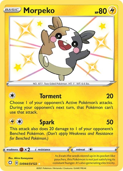 Shining Fates Shiny Vault - SV044/SV122 Morpeko Shiny Holo Rare