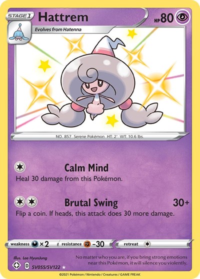 Shining Fates Shiny Vault - SV055/SV122 Hattrem Shiny Holo Rare