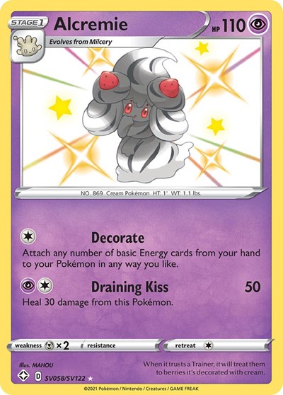 Shining Fates Shiny Vault - SV058/SV122 Alcremie Shiny Holo Rare