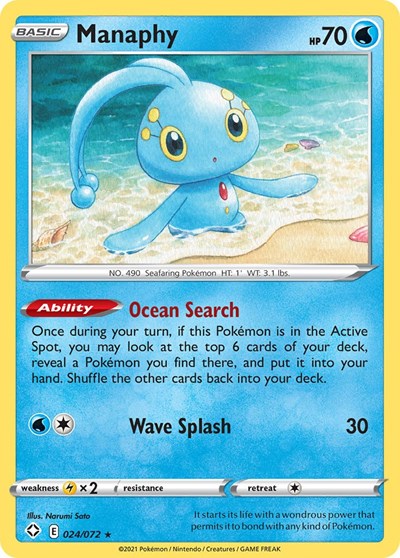 Shining Fates - 024/072 Manaphy Rare