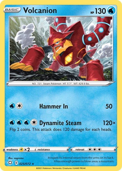 Shining Fates - 025/072 Volcanion Rare