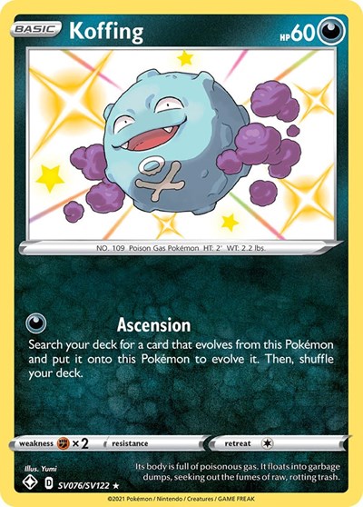 Shining Fates Shiny Vault - SV076/SV122 Koffing Shiny Holo Rare