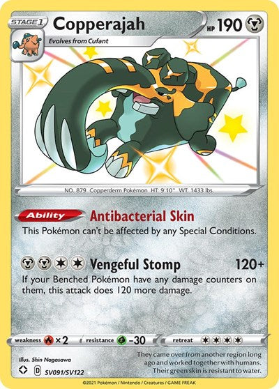 Shining Fates Shiny Vault - SV091/SV122 Copperajah Shiny Holo Rare