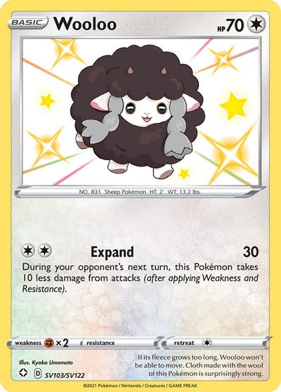 Shining Fates Shiny Vault - SV103/SV122 Wooloo Shiny Holo Rare