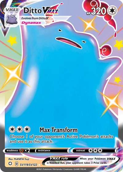 Shining Fates Shiny Vault - SV119/SV122 Ditto VMAX Shiny Holo Rare