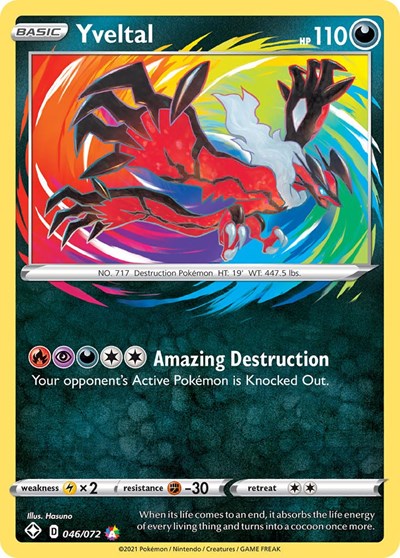 Shining Fates - 046/072 Yveltal Amazing Rare