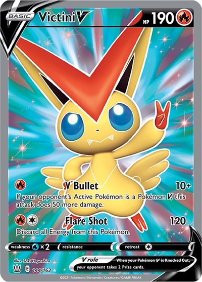Sword & Shield Battle Styles - 144/163 Victini V (Full Art) Ultra Rare