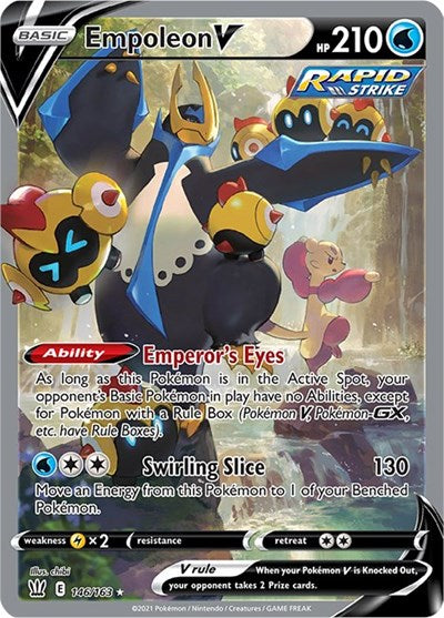 Sword & Shield Battle Styles - 146/163 Empoleon V (Alternate Full Art) Ultra Rare