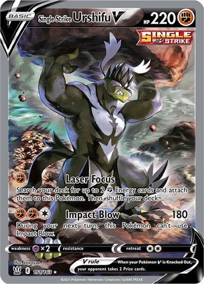 Sword & Shield Battle Styles - 151/163 Single Strike Urshifu V (Alternate Full Art) Ultra Rare