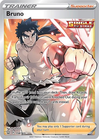 Sword & Shield Battle Styles - 158/163 Bruno (Full Art) Ultra Rare