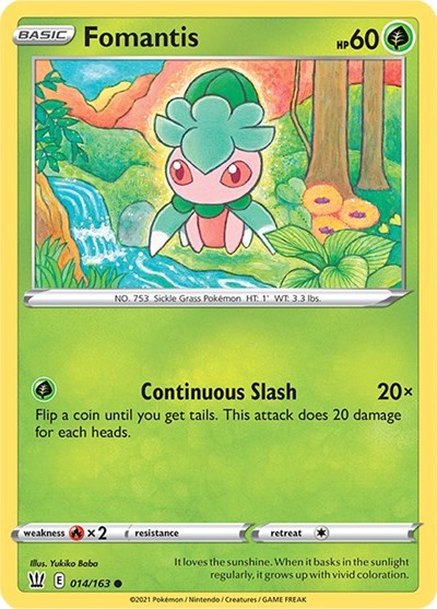 Sword & Shield Battle Styles - 014/163 Fomantis Common