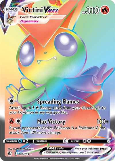 Sword & Shield Battle Styles - 165/163 Victini VMAX Secret Rare