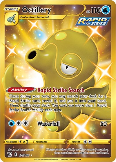 Sword & Shield Battle Styles - 178/163 Octillery Secret Rare