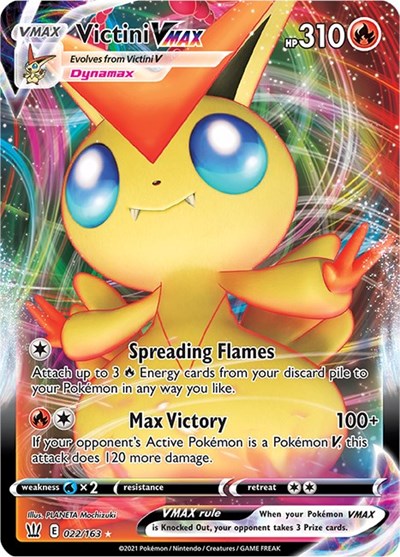 Sword & Shield Battle Styles - 022/163 Victini VMAX Ultra Rare