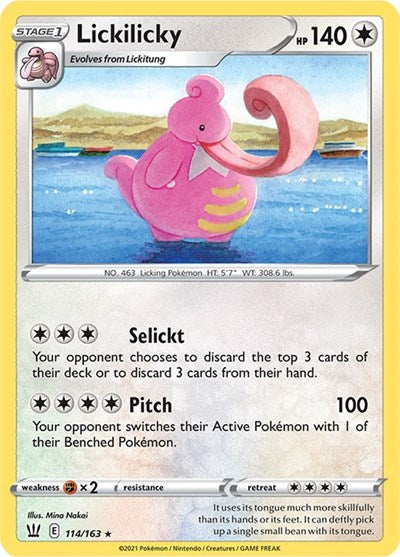 Sword & Shield Battle Styles - 114/163 Lickilicky Rare