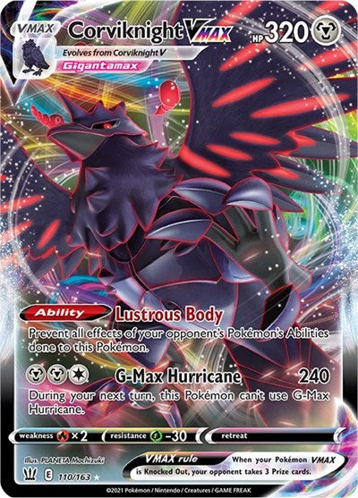 Sword & Shield Battle Styles - 110/163 Corviknight VMAX Ultra Rare