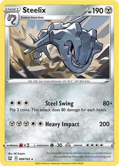 Sword & Shield Battle Styles - 099/163 Steelix Holo Rare