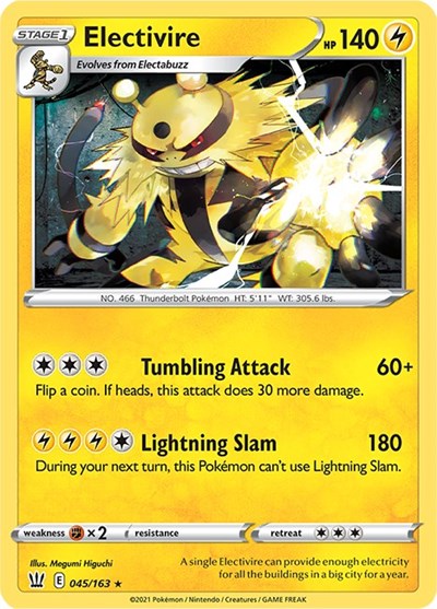 Sword & Shield Battle Styles - 045/163 Electivire Rare