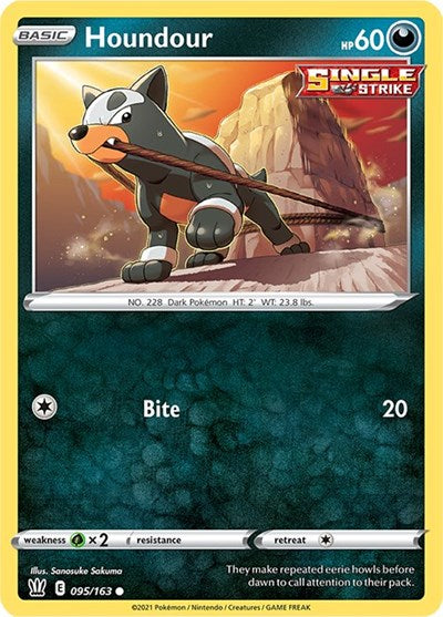 Sword & Shield Battle Styles - 095/163 Houndour Common