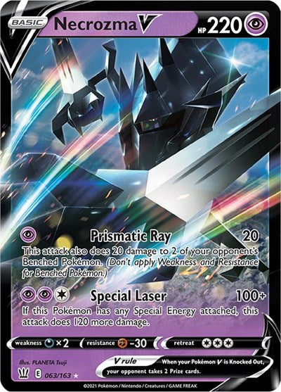 Sword & Shield Battle Styles - 063/163 Necrozma V Ultra Rare