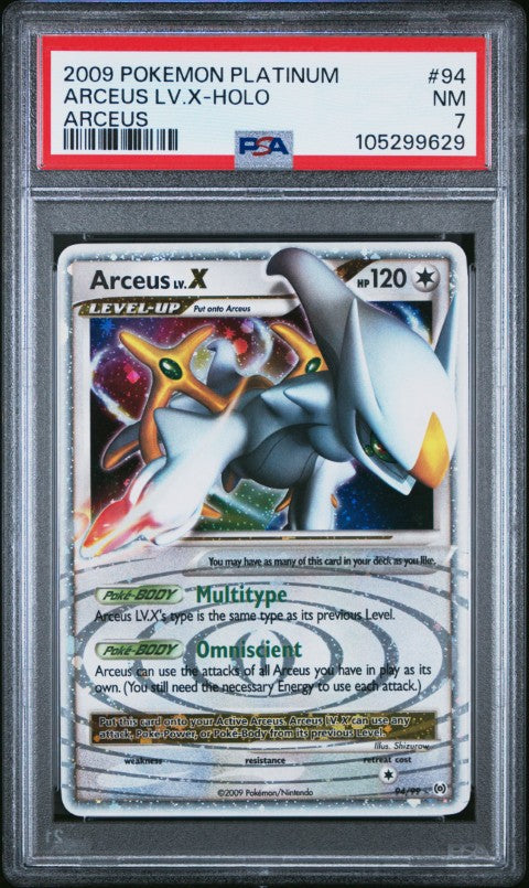 2009 Pokemon Platinum Arceus #94 Arceus Lv.X-Holo Arceus PSA 7