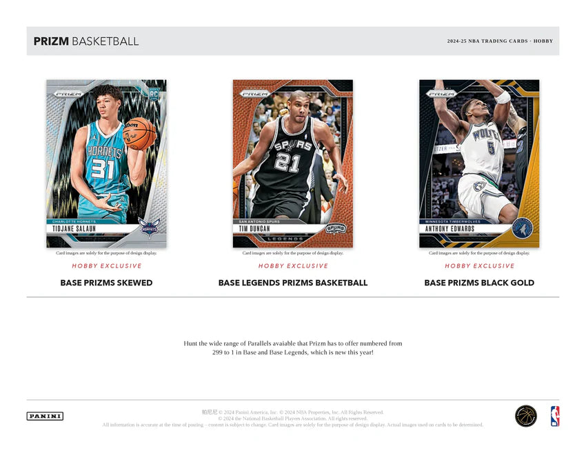 2024-25 Panini NBA Prizm Basketball Hobby Box