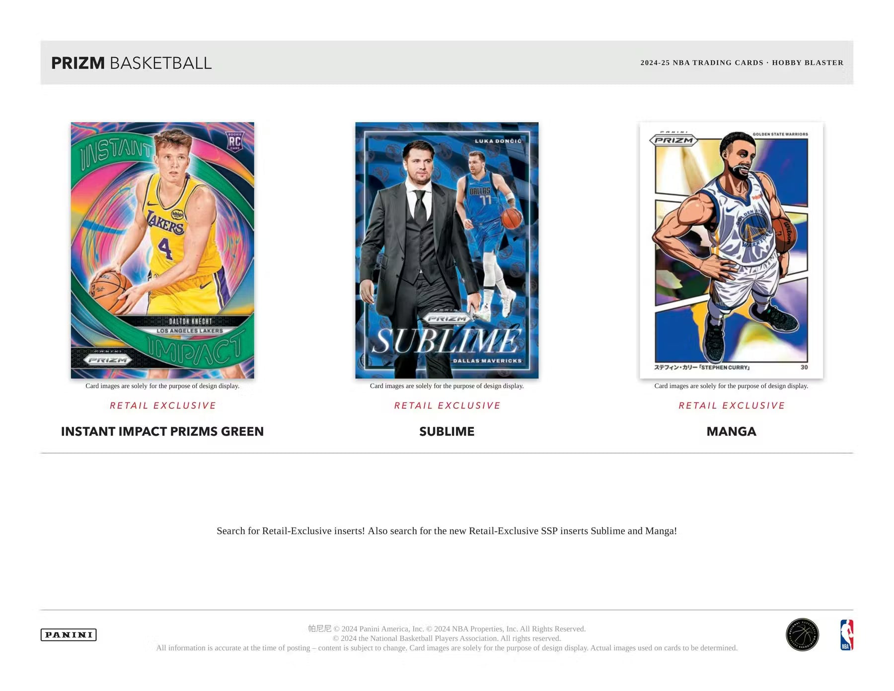 2024-25 Panini NBA Prizm Basketball Hobby Blaster Box