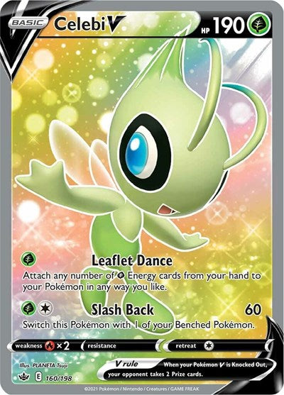 Sword & Shield Chilling Reign - 160/198 Celebi V (Full Art) Ultra Rare