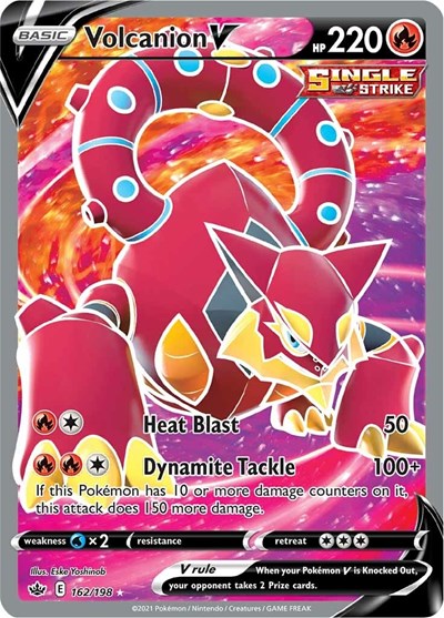 Sword & Shield Chilling Reign - 162/198 Volcanion V (Full Art) Ultra Rare