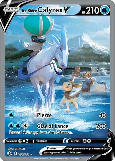 Sword & Shield Chilling Reign - 164/198 Ice Rider Calyrex V (Alternate Full Art) Ultra Rare