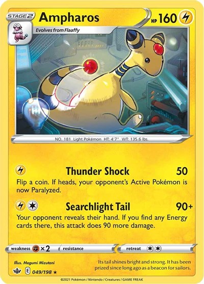 Sword & Shield Chilling Reign - 049/198 Ampharos Rare