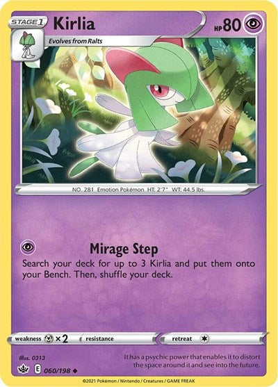 Sword & Shield Chilling Reign - 060/198 Kirlia Uncommon