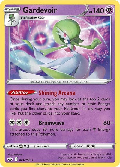 Sword & Shield Chilling Reign - 061/198 Gardevoir Holo Rare