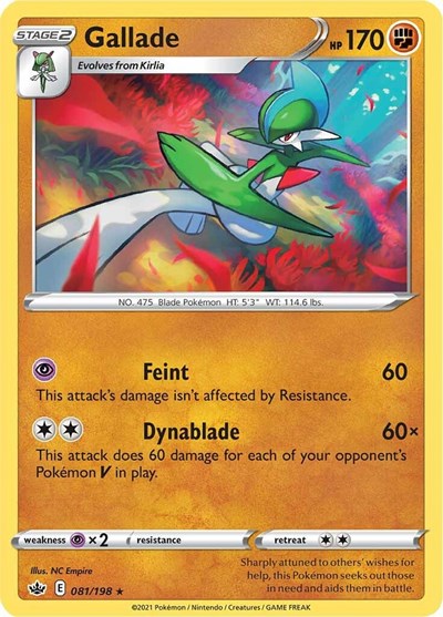 Sword & Shield Chilling Reign - 081/198 Gallade Rare