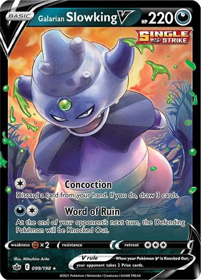 Sword & Shield Chilling Reign - 099/198 Galarian Slowking V Ultra Rare