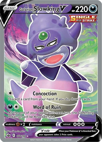 Sword & Shield Chilling Reign - 178/198 Galarian Slowking V (Full Art) Ultra Rare