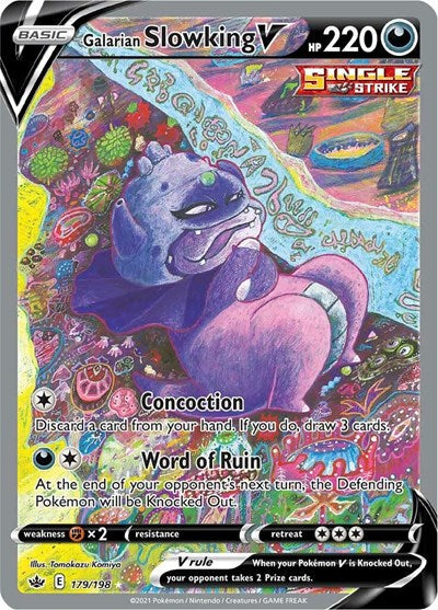 Sword & Shield Chilling Reign - 179/198 Galarian Slowking V (Alternate Full Art) Ultra Rare