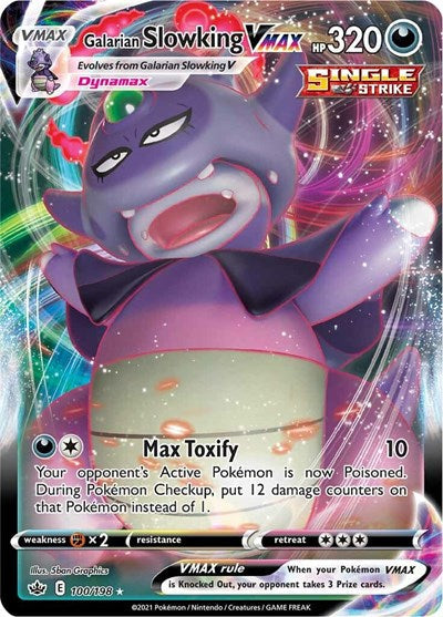 Sword & Shield Chilling Reign - 100/198 Galarian Slowking VMAX Ultra Rare