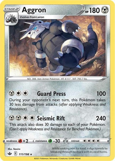 Sword & Shield Chilling Reign - 111/198 Aggron Rare