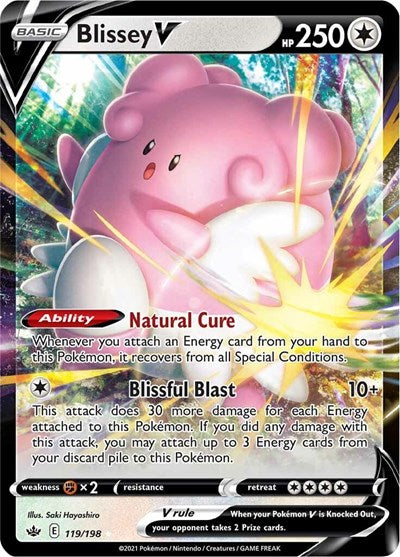 Sword & Shield Chilling Reign - 119/198 Blissey V Ultra Rare